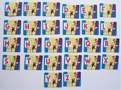 Dr. Seuss Super Stretchy ABC Replacement Parts 26 Secret Letter Cards