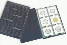 LIGHTHOUSE NUMIS DARK BLUE COIN HOLDER WALLET Holds SIXTY 2 x 2 HOLDERS 325026