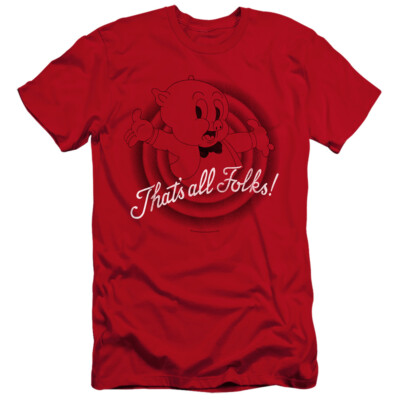 LOONEY TUNES THATS ALL FOLKS Licensed Adult Men's Graphic Tee Shirt SM-5XL