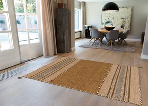Details About Arte Espina Carpet 100 Wool Living Room Kilim Fringe Beige 23 58x35 38in
