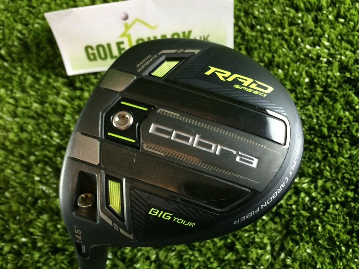 Cobra Rad Speed Big Tour Left Hand 3 Wood 14.5* Motore Extra Stiff