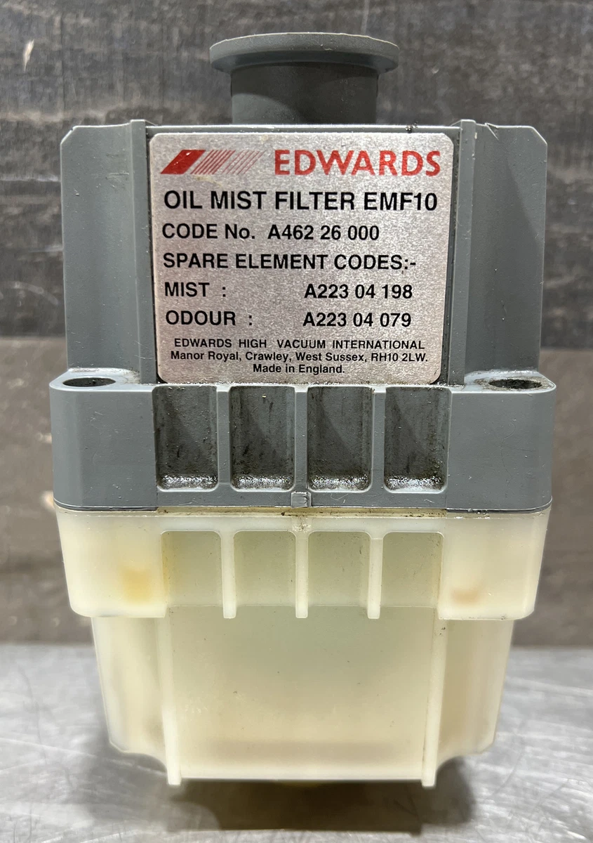 Used Edwards RV8 Rotary Vacuum Pump With EMF10 Oil Mist