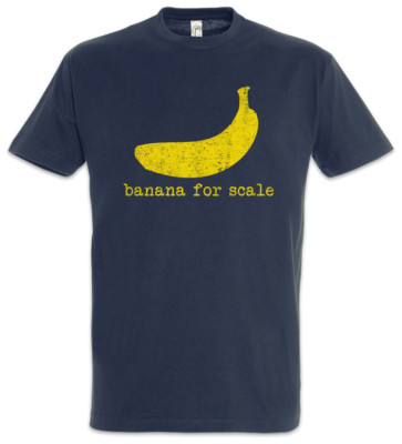 Banana For Scale T-Shirt Diagram Fun Geek Nerd Computer Science Scientist Coder