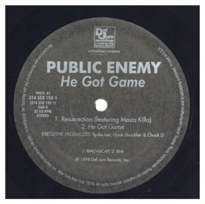 Public Enemy - He Got Game '98 2xLP US ORG!VG+/EX W/S | eBay