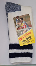 vintage men's SPALDING PRO STANDARD TRIPLE PADDED CREW sock fits size 10-13 NOS