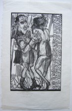 Karl Georg Hirsch (1938). Klauke and Merkel Orig Woodblock Print 1989 Signed Andr
