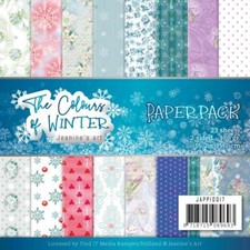 THE COLORS OF WINTER 6x6 Inch Paper Pack 23 Sheets Jeanine's Art JAPP10017 NEW