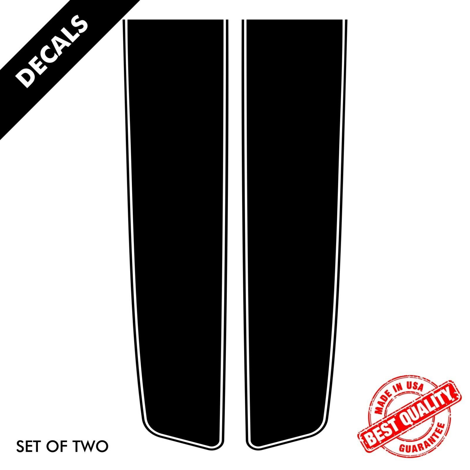 Vinyl Racing Stripes Decals All Car or Truck Hood Section Stickers Set |47