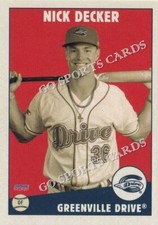2023 Greenville Drive Nick Decker RC Rookie Boston Red Sox