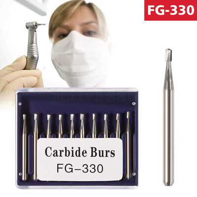 Dental Carbide Burs FG 330 245 Burs High Speed Friction Grip Pear