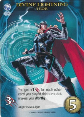 THOR Upper Deck Marvel Legendary ASGARD DIVINE LIGHTNING | eBay