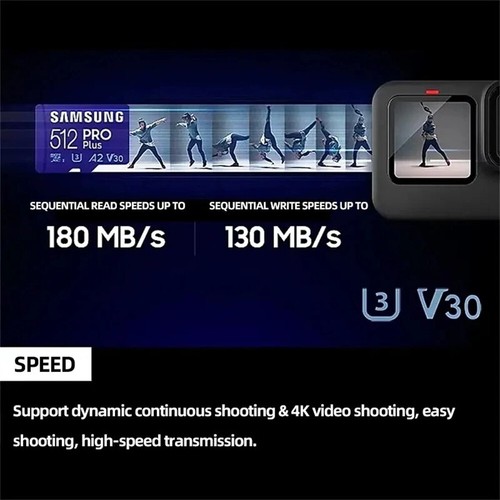 Samsung PRO Plus 128GB 256GB 512GB UHS-I MicroSDXC Micro SD Card with Reader - Picture 3 of 13