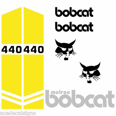Bobcat 440 443 443B DECALS Stickers Skid Steer loader New Repro decal ...