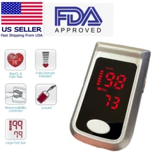 Pulse Oximeter Fingertip LCD Digital Oxygen Saturation SPO2 Heart Rate Monitor