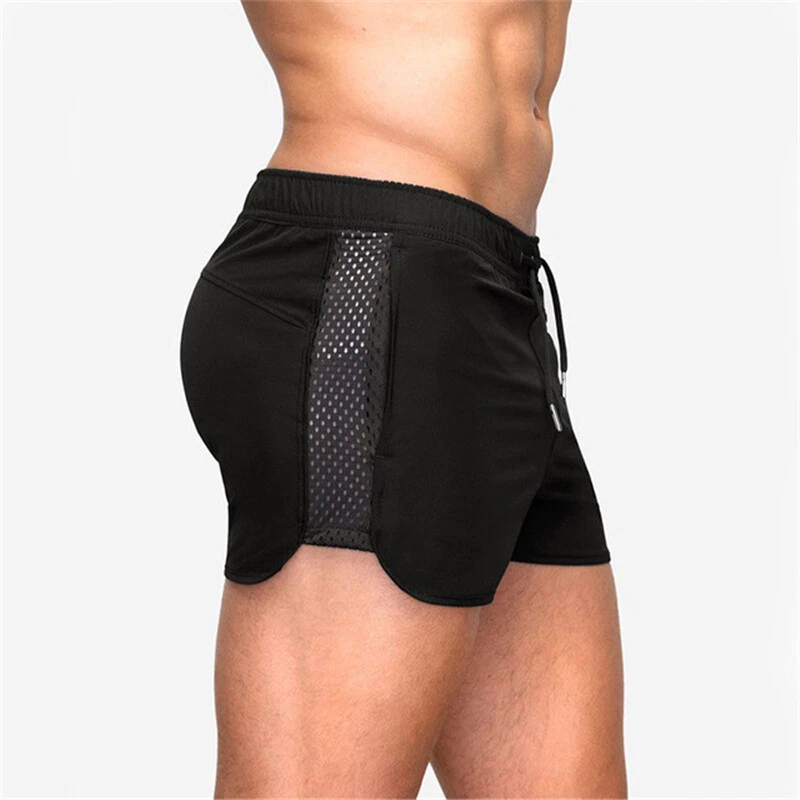 Mens Sport Mesh Shorts Running Training Quick-drying Fitness Sprint Shorts