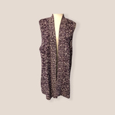 Chicos Cardigan Sweater Vest Longline New size 1 Medium