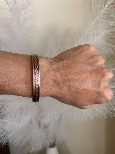 Elegante Brazalete Magnético Cobre 6 Max Imanes Renovar Balance Energía Potencia - Imagen 15 de 16