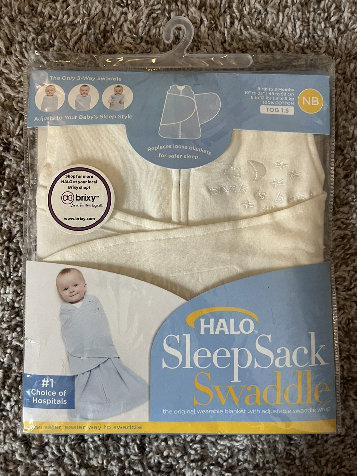 Lot Of 5 Cotton Sleep Sacks Halo Burt’s Bees Carters Swaddle Up eBay