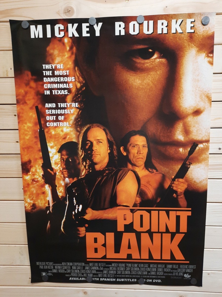 Point Blank Original SS 27x40 Movie Poster RARE (1998) Mickey.