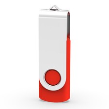 Red Swivel 64GB USB2.0 Flash Drive Folding Enough Memory Stick Thumb Pen Storage