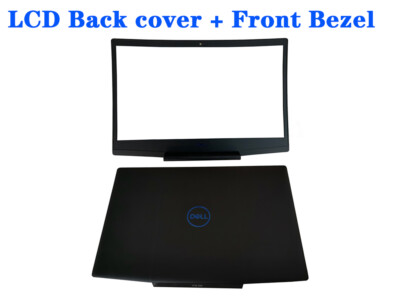 Dell G3 15 3590 LCD Back Cover Top Case & Front Bezel 0747KP 747KP 7MD2F Black