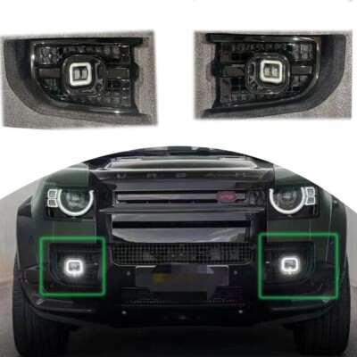 LED Fog Lamp Daytime Driving Light DRL Grill cover Fits For Defender 2020-2024