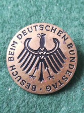 Old German Parliament Visitor Badge.