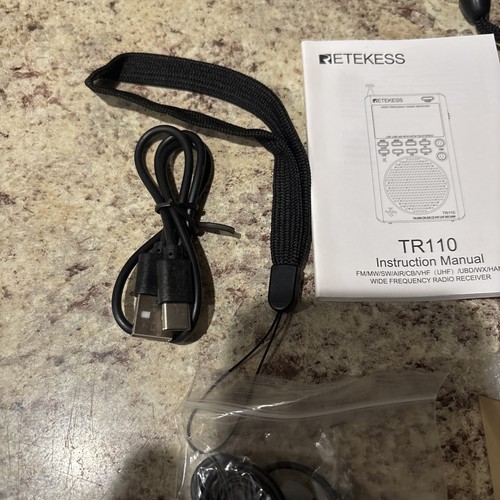 Retekess TR110 Full Band Portable FM/MW/SW/AIR/CB/VHF/UHF/UBD/WX HAM Radio NOAA - Picture 4 of 9