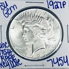 1927 P BU UNCIRCULATED SILVER PEACE DOLLAR AUTHENTIC U.S.MINT COIN KEY DATE 7454
