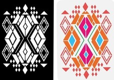 12x8 Geometric Diamonds Stencil Template Crafts Signs Painting Diamond Pattern