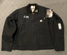 🟥🟥🟥 VINTAGE CARHARTT DETROIT JACKET NORFOLK SOUTHERN RAILROAD ISSUED 44 TALL