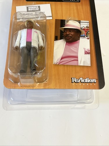 Super7 The Office Florida Stanley Hudson 3.75" Reaction Figures Rare Unpunched - Picture 4 of 6