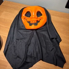 Easter Unlimited Happy Ghostface Mask Scream Faces Halloween Smile Orange VTG