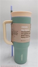 Owala 40oz Straw Stainless Steel Tumbler - Misty Meadows READ DESCRIPTION