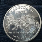 STAGECOACH SILVER, 1oz FRACTIONAL SILVER ART ROUND, .999 SILVER!