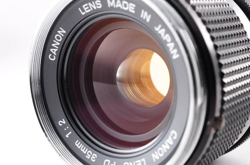 Rare Concave "O" **NEAR MINT** Canon FD 35mm f/2 Wide Angle Lens + Cap FromJapan - Image 2 of 4