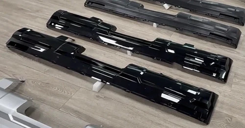 Fits for 4Runner 2025 2026 ABS Bumper Plate Gloss Black Rear Diffuser  - Picture 3 of 4