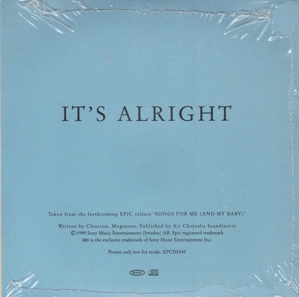 THE MOTORHOMES It´s alright ( UK 1 Track Promo CD Single ) - Bild 2 von 2