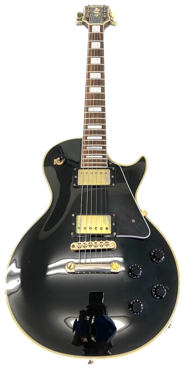 ギター Burny LesPaul Burny by Fernandes Les Paul Custom Guitar RLC-60 Black Made in