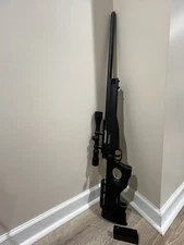 Airsoft Sniper With Scope And Mag