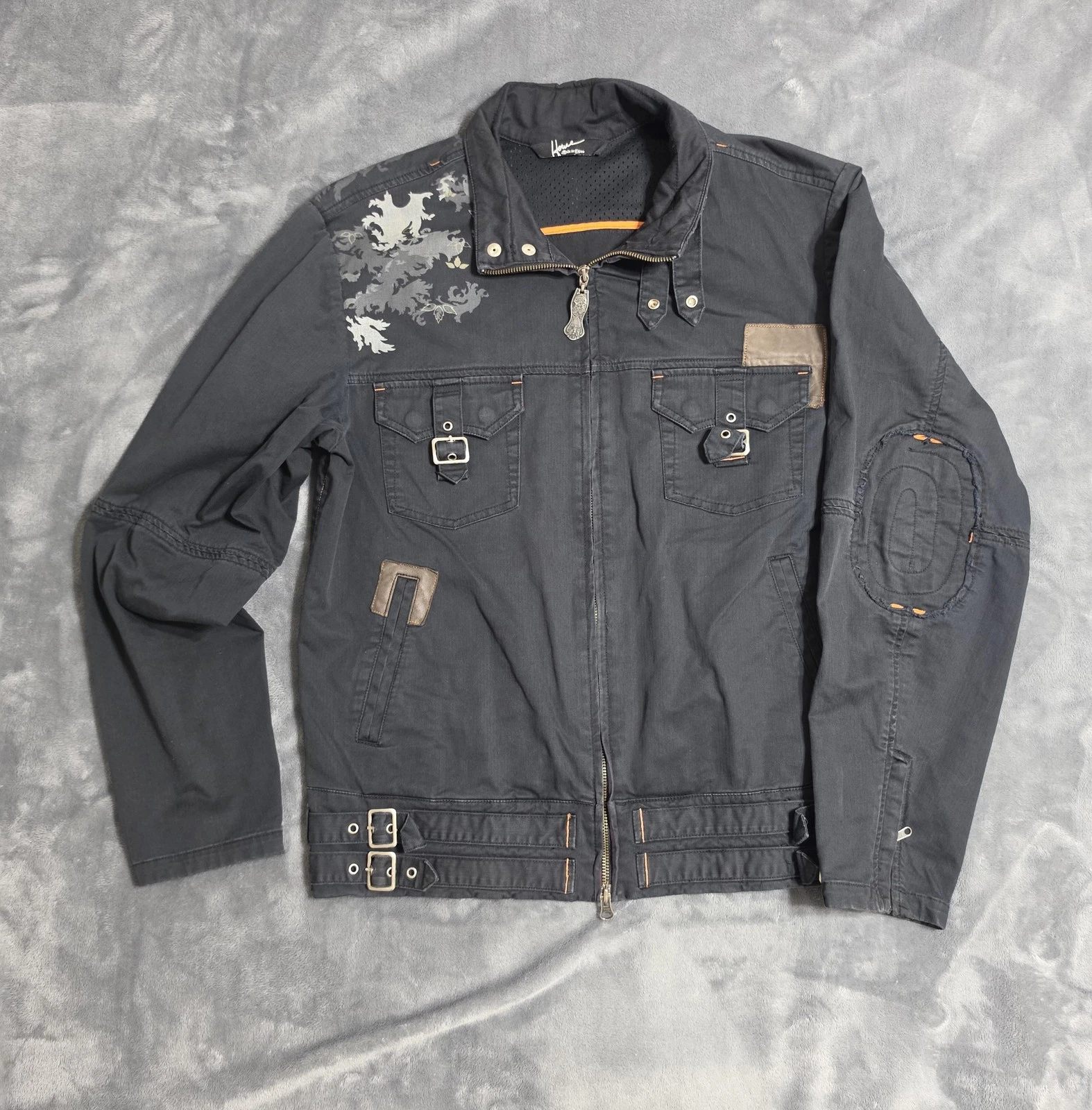 Vintage Hause of Howe English Country Jacket Black Y2K Buckle Gothic Rock Grunge - product detail image 1