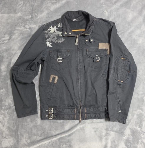 Vintage Hause of Howe English Country Jacket Black Y2K Buckle Gothic Rock Grunge - product listing photo