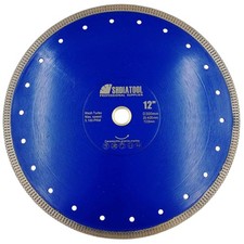 High-Performance 12" Diamond Cutting Disc for Ceramic & Marble - Turbo Segments