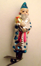 Alter Christbaumschmuck Zauberer mit Hahn