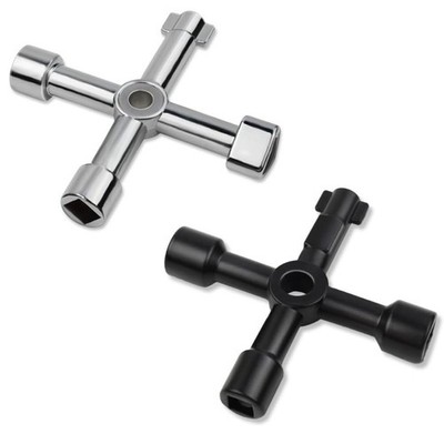2 Pack 4-way Sillcock Key Wrench Multifunctional Water Utility Key for Water New