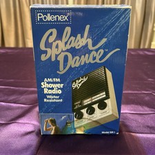Vintage 1987 Pollenex Splash Dance AM/FM Shower Radio Model SR1 Waterproof