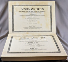 Donau Ansichten, historisches Werk in 2 Teilen von Jacob Alt, Wien 1824