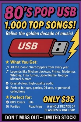 Top 80s Pop Collection 4000+ Songs And Videos  • 35$