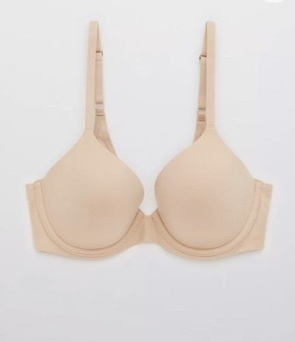 NEW Aerie Nude Beige Real Sunnie Full Coverage Lightly Lined Bra With Tags