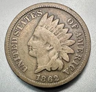 1862  INDIAN CENT   GOOD    #1096